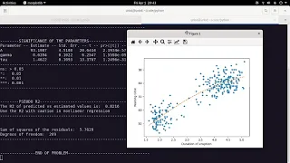 Nonlinear regression diagnostics and parameter significance Python