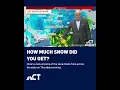 Thursday morning snow totals in Connecticut