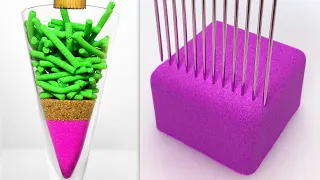 Very Satisfying and Relaxing Compilation 375 Kinetic Sand ASMR