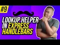 Lookup Built in helper - Express Handlebars