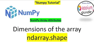 NumPy Array Attributes ndarray shape - Explained with Examples