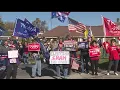 Protesters supporting Trump gather outside WKBN