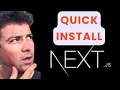 Want FAST Development WATCH How to Install NEXTJS in VSCode