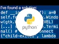 Python Gtk2 Vte wait for the process Pid is finish