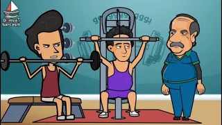 لما تقرر انت وصاحبك تروحوا الجيم دندنها