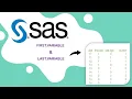 First Variable and Last Variable in SAS How To Create Counter Variable