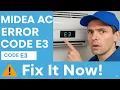 Error Code E3 in MIDEA Air Conditioner Meaning Causes and Solutions to the Problem