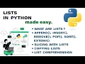 Lists in Python Made Easy Python Made Easy Series Codelligent