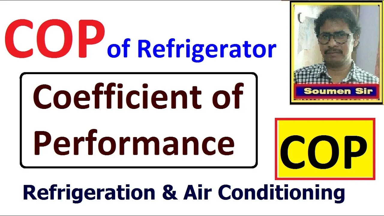 Co-efficient of Performance || COP || COP of Refrigerator || What is COP ||  COP of ref.