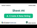 Problem A - Create A New String Assiut Sheet 4 C