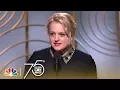 Video di Elisabeth Moss Wins Best Actress in a TV Series, Drama at the 2018 Golden Globes