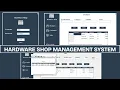 Hardware Shop Management System in C Windows Forms Desktop App
