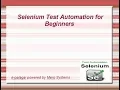 Selenium Training for Beginners in simple English - Part 1