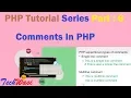 PHP Comments Syntax With Example