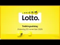Lotto trekkingsuitslag 22 november 2025
