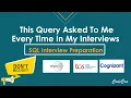 Find the number of Employees working in each department SQL Interview Question Most Asked Query