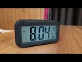 Smart Digital Alarm Clock With Automatic Light Review How to Set Date Time and Alarm and Full Demo
