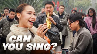 This Vietnamese Girl Sang With Me And Made Everyone Smile!