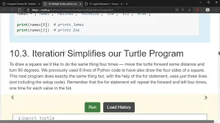 10 Multiple Turtles and for Loops