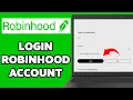How To Login Robinhood Account 2025 Sign In Robinhood On