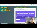 CIS 295 Class Demo - Styling Web Forms Usable 1 Column Part 2