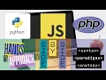LEARN Python vs JavaScript vs PHP Hands-on Coding SIDE-BY-SIDE