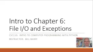 Python-6b - File and Exceptions