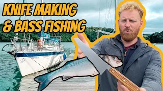 Bass Fishing & Knife Making (Cornwall) Sailing Cadoha S3 Ep17