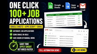 Google Job Application Automation using Google Sheets Apps Script Gmail API JavaScript Project