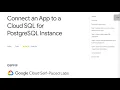 Connect an App to a Cloud SQL for PostgreSQL Instance Qwiklab