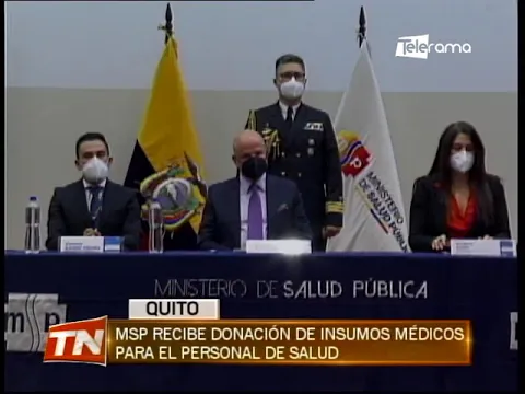 MSP recibe donación de insumos médicos para el personal de salud
