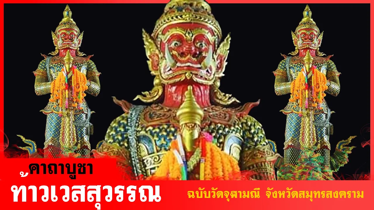 คาถาบูชา ท้าวเวสสุวรรณ l ฉบับเต็ม 108 จบ l วัดจุฬามณี สมุทรสงคราม