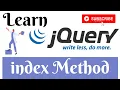 jQuery Lecture - 43 Index Method Tutorial in Hindi Urdu
