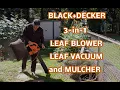 BLACK DECKER Corded 3 in 1 Leaf Blower Vac and Mulcher 12 AMP Model BV3600