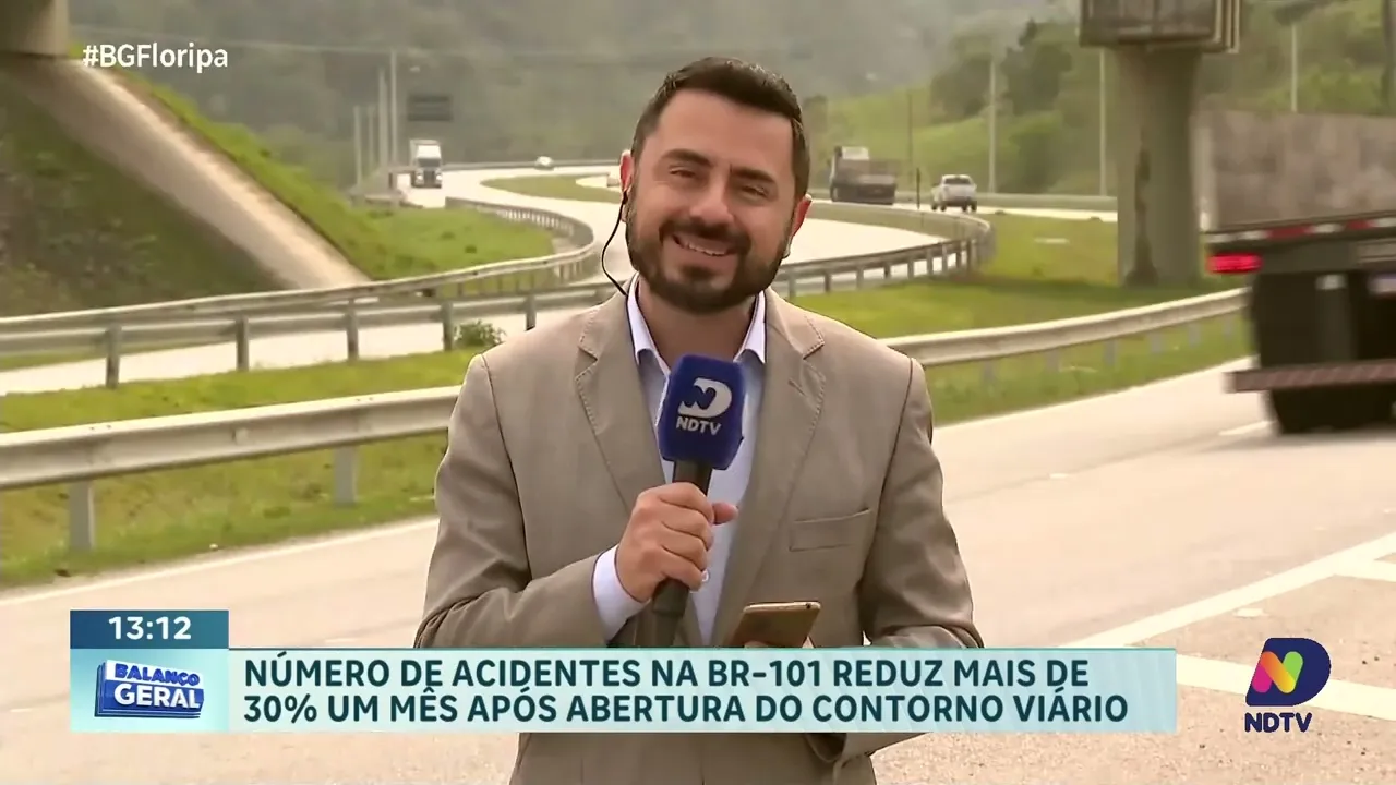 Redução de 30% nos acidentes na BR-101 após abertura do Contorno Viário