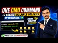 One CMD Command to Create Multiple Folders in Windows Easy Tutorial