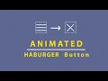 CSS Hamburger Button How To Create An Animated Hamburger button HTML CSS JavaScript Tutorial