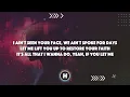 Becky Hill & Sonny Fodera - Never Be Alone (Lyrics)