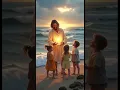 JESUS and CHILDREN Witness a Divine Sunset Miracle #faith #jesus #love #bible #hope #Children