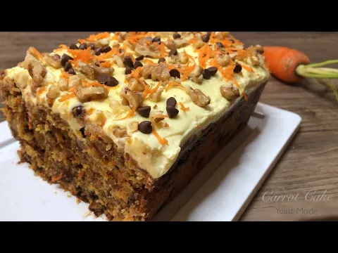 Download MP3 MOIST CARROT LOAF CAKE with Cream Cheese Frosting + Walnuts \u0026 Chocolate Chips