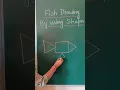 Fish Drawing by using shapes