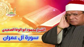 الشيخ محمود ابو الوفا الصعيدى سورة آل عمران 