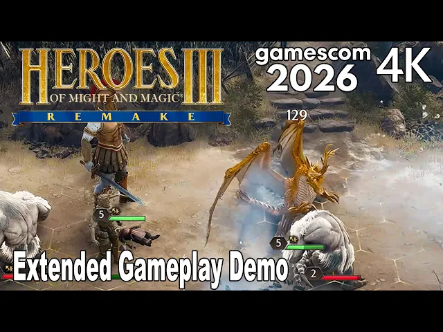 Heroes of Might and Magic III Extended Gameplay Demo 4K | gamescom 2026
