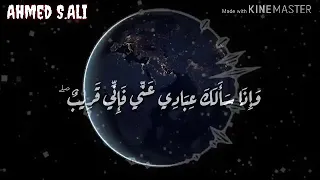 صوت من الجنة مشاري راشد العفاسي وإذا سألك عبادي عني فأني قريب سورة البقرة حالات واتس دينية دندنها
