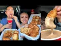 TIKTOK Raising Cane s Mukbang Compilation Chicken Tenders Huge Sauce Cup Texas Toast More