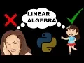 Python Sympy Matrices Linear Algebra SOLVED