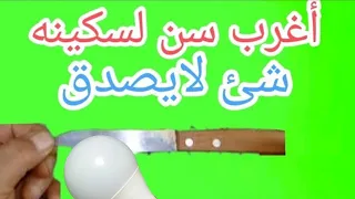 لن نشترى مسن لسن السكين أخر شئ نفكر نسن به دندنها