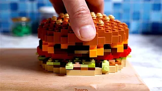 Lego Burger / Stop Motion Cooking & ASMR
