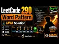 LeetCode 290 Word Pattern Java Solution Explained DSA Interview Question