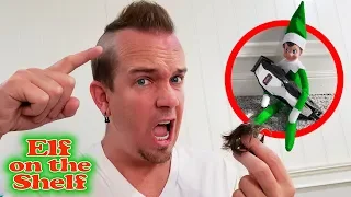 Prankster Elf Shaves Dad's Head!!! Elf On The Shelf Day 2!